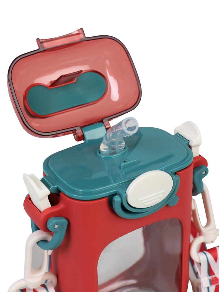 Diller Tritan Pipetli Matara 400 ml - Kırmızı