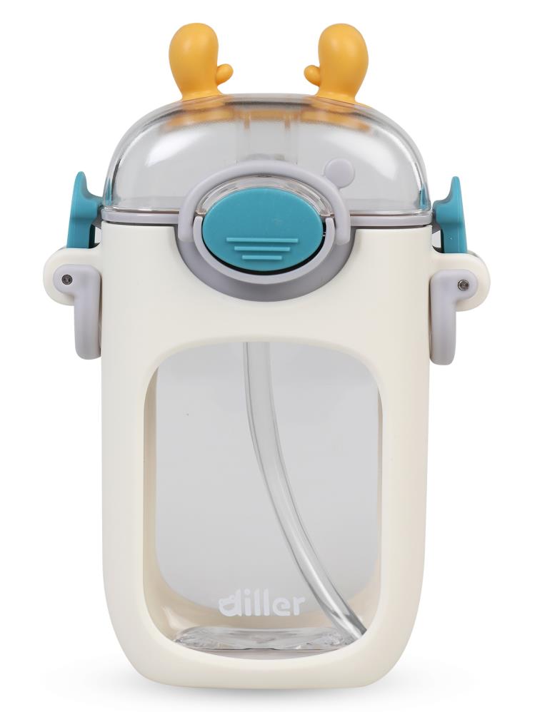 Diller Tritan Pipetli Matara 400 ml - Beyaz