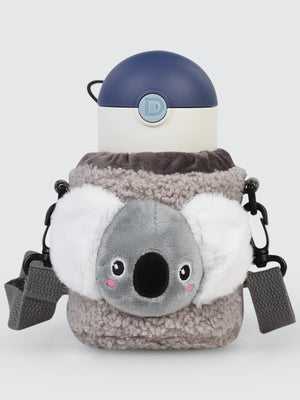 Diller Pipetli Çelik Termos Matara 300 ml  - Gri