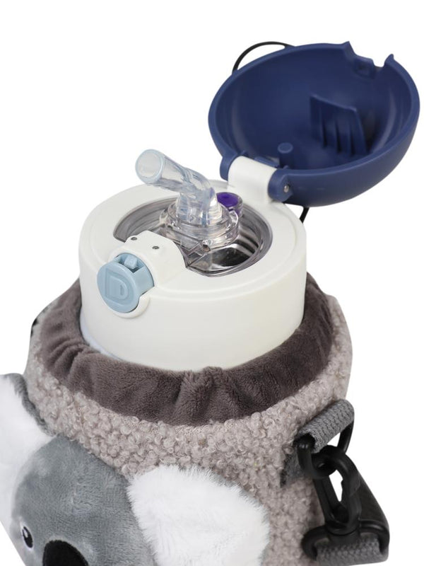 Diller Pipetli Çelik Termos Matara 300 ml  - Gri