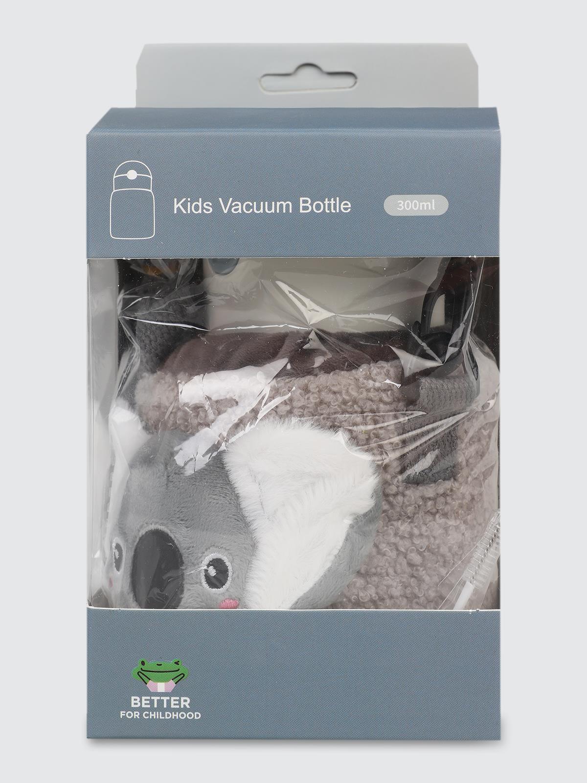 Diller Pipetli Çelik Termos Matara 300 ml  - Gri