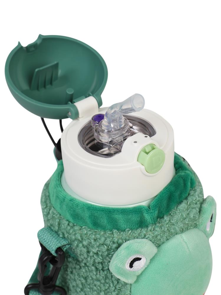 Diller Pipetli Çelik Termos Matara 300 ml  - Yeşil