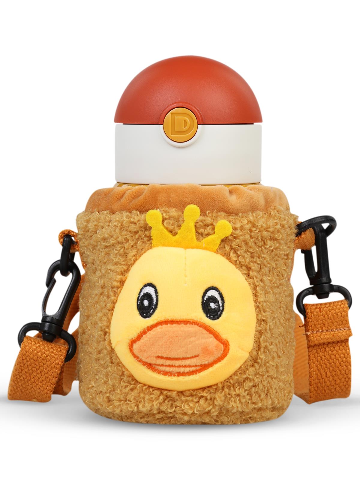 Diller Pipetli Çelik Termos Matara 300 ml  - Sarı