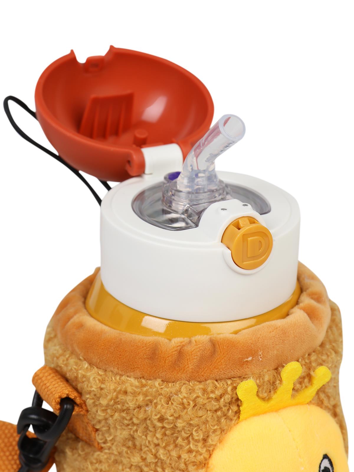 Diller Pipetli Çelik Termos Matara 300 ml  - Sarı