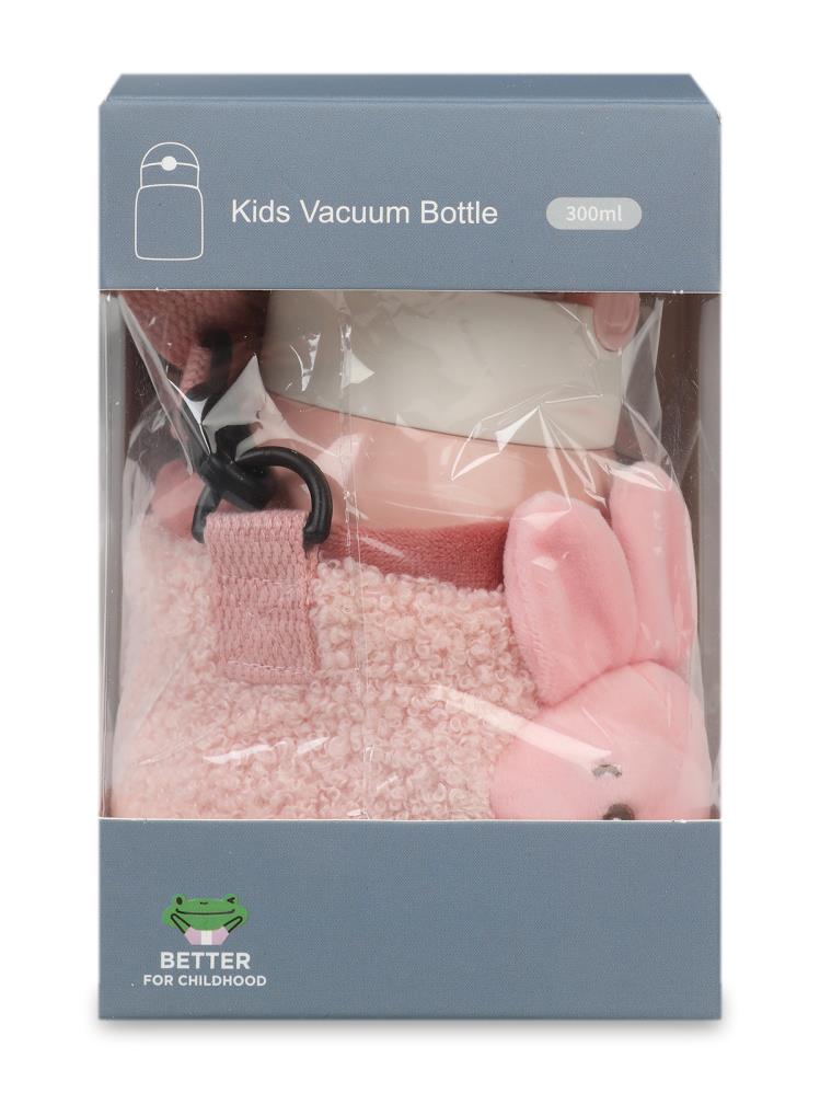 Diller Pipetli Çelik Termos Matara 300 ml  - Pembe
