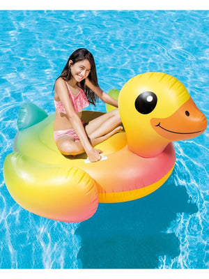 İntex Ördek Figürlü Tırabzanlı Şişme Deniz Yatağı 160x118 cm