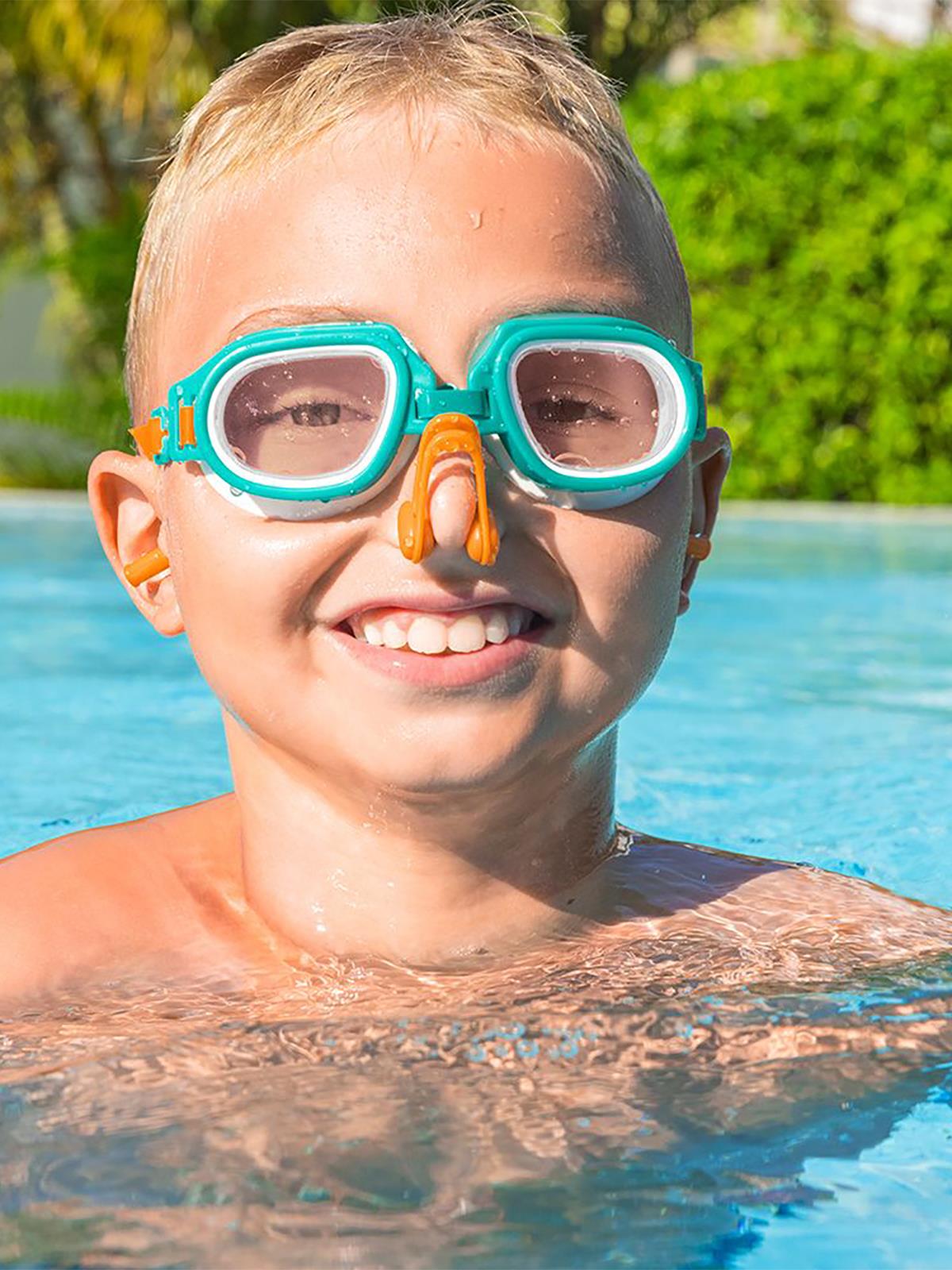 Bestway Hydro Swim Kulak ve Burun Tıkacı Yüzücü Gözlük Seti
