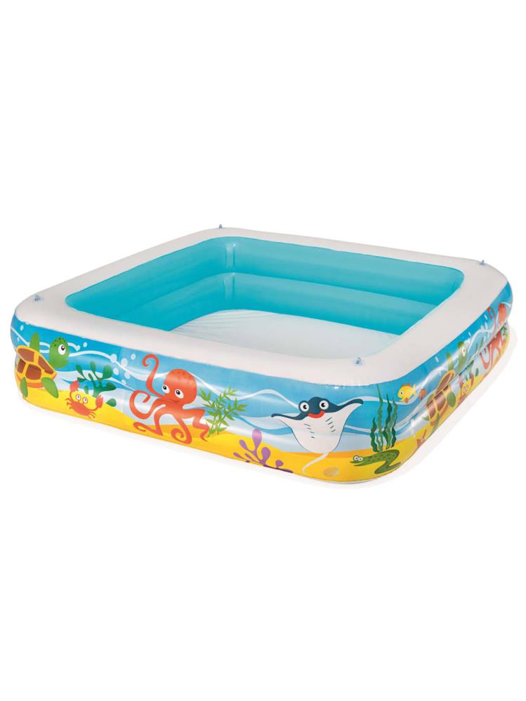 Bestway Can Oyuncak Güneş Korumalı Gölgelikli Büyük Şişme Havuz 140x140x114 cm Mavi