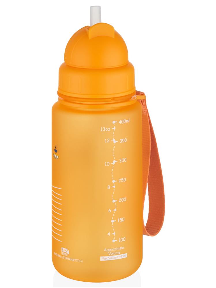 Uzspace Tritan Pipetli Suluk 400 ml - Sarı