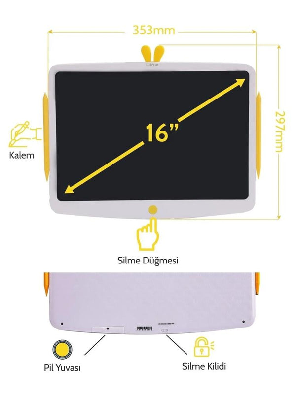 Xiaomi Wicue 16 inç LCD Dijital Renkli Çizim Tableti