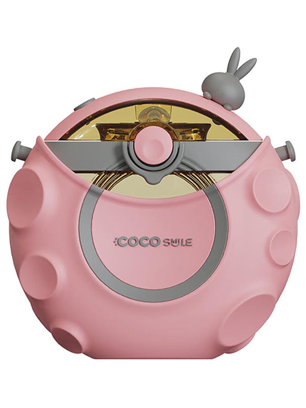 Vagonlife Cocosmile Uzay Tema Kılıflı Pipetli Tritan Çocuk Matara 630 ml - Pembe