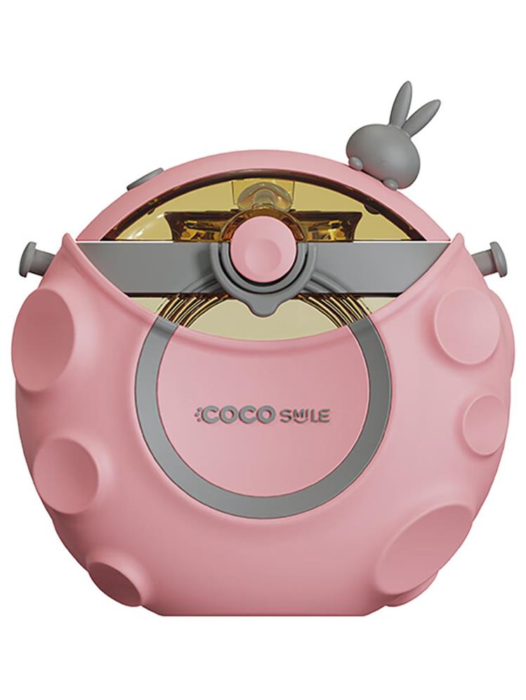Vagonlife Cocosmile Uzay Tema Kılıflı Pipetli Tritan Çocuk Matara 630 ml - Pembe