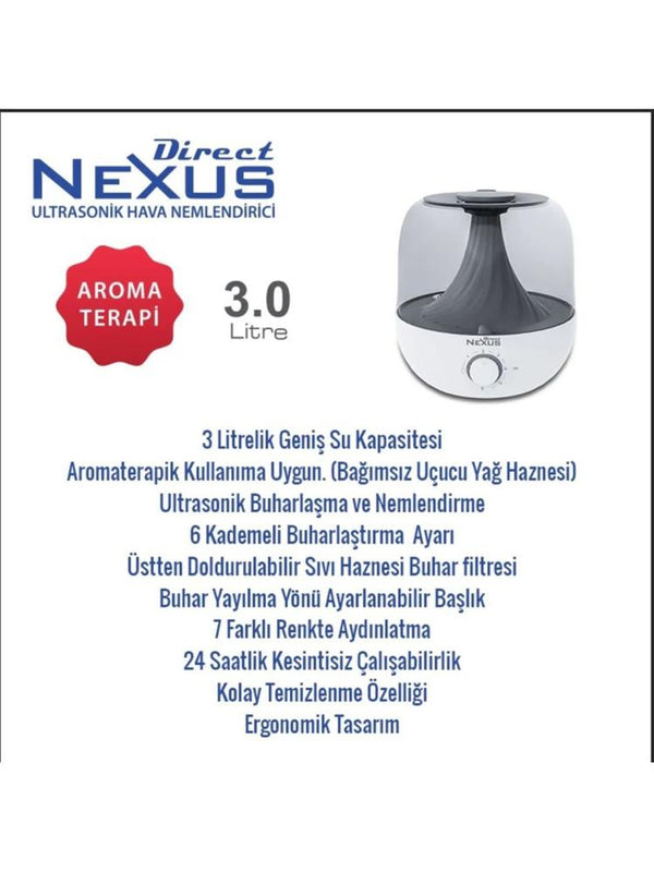 Direct Nexus Buhar Makinesi - Oda Nemlendiricisi 3L
