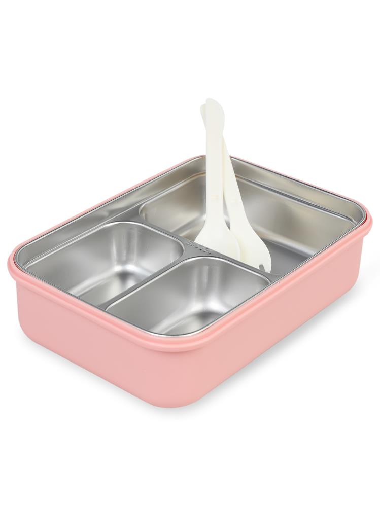 Vagonlife Paslanmaz Çelik Beslenme ve Yemek Kabı 1000 ml - Pembe