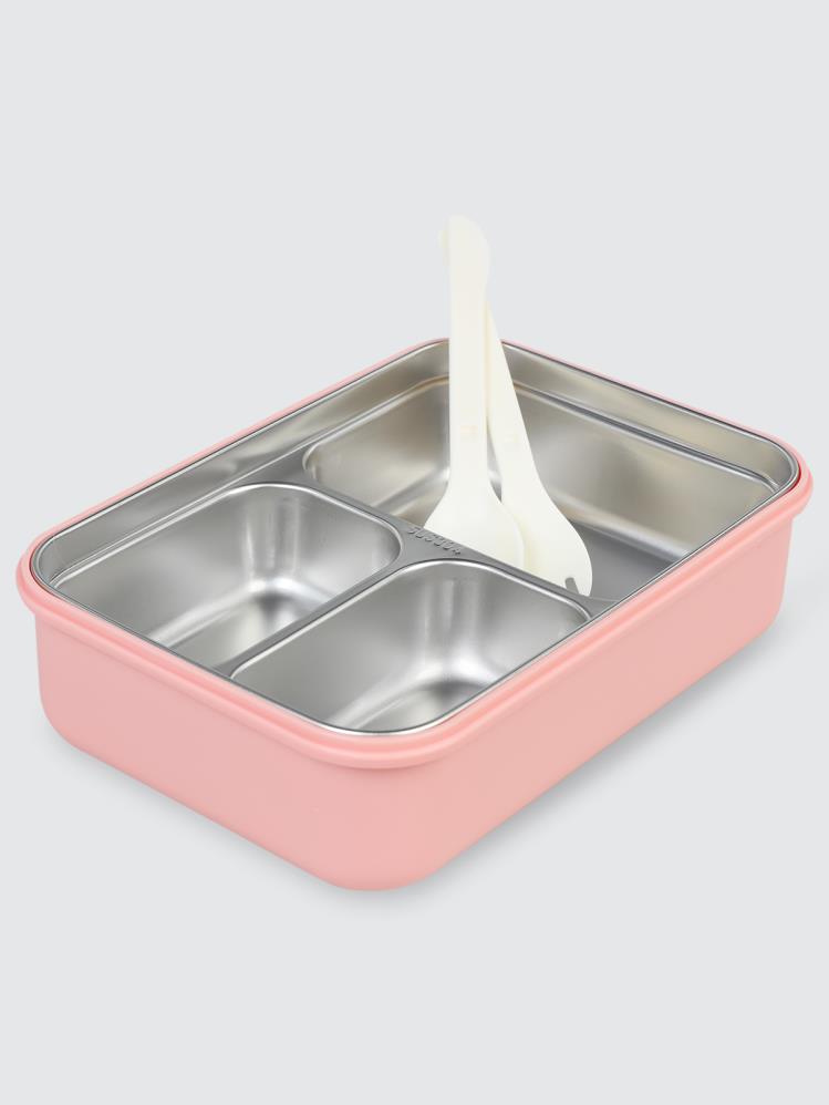 Vagonlife Paslanmaz Çelik Beslenme ve Yemek Kabı 1000 ml - Pembe