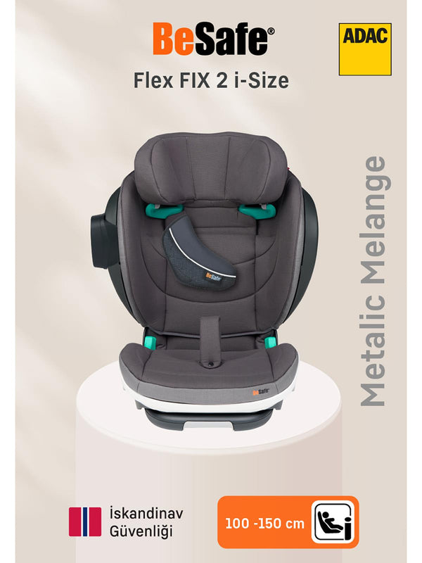 Besafe Izı Flex Fıx I-Sıze 2 Oto Koltuğu 15-36 kg - Gri