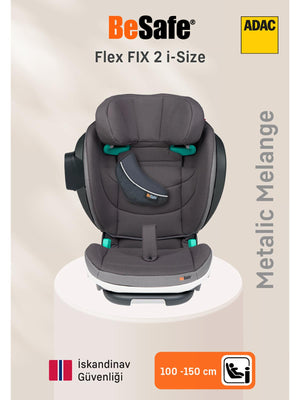 Besafe Izı Flex Fıx I-Sıze 2 Oto Koltuğu 15-36 kg - Gri