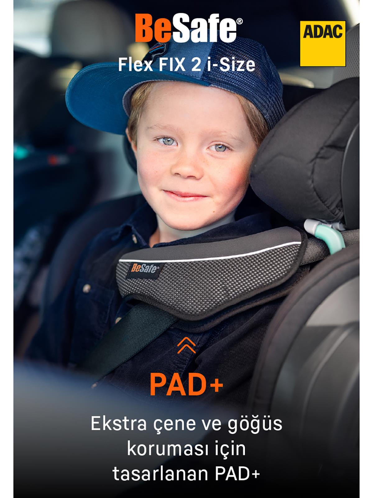 Besafe Izı Flex Fıx I-Sıze 2 Oto Koltuğu 15-36 kg - Gri