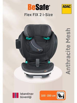 Besafe Izı Flex Fıx I-Sıze 2 Oto Koltuğu 15-36 kg - Gri