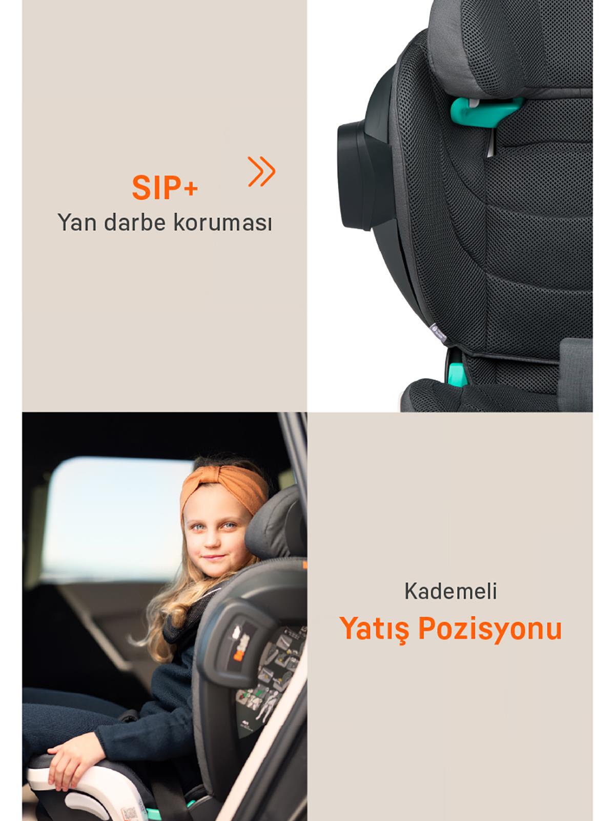 Besafe Izı Flex Fıx I-Sıze 2 Oto Koltuğu 15-36 kg - Gri