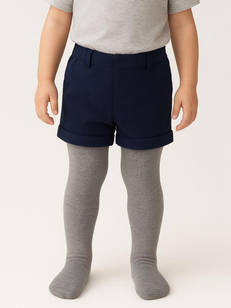 Civil Boys Düz 3-7 Yaş Çocuk Erkek Külotlu Çorap - Gri