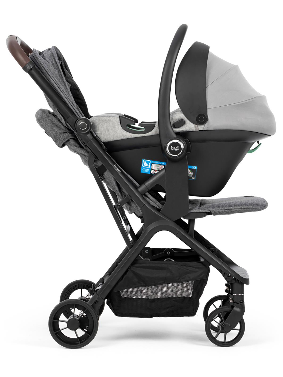 Bagi Compact Autofold Bebek Arabası - Gri