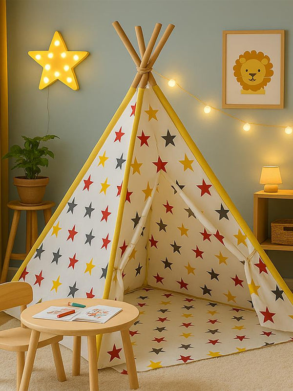 SafeMom Ahşap Kızılderili Oyun Çadırı