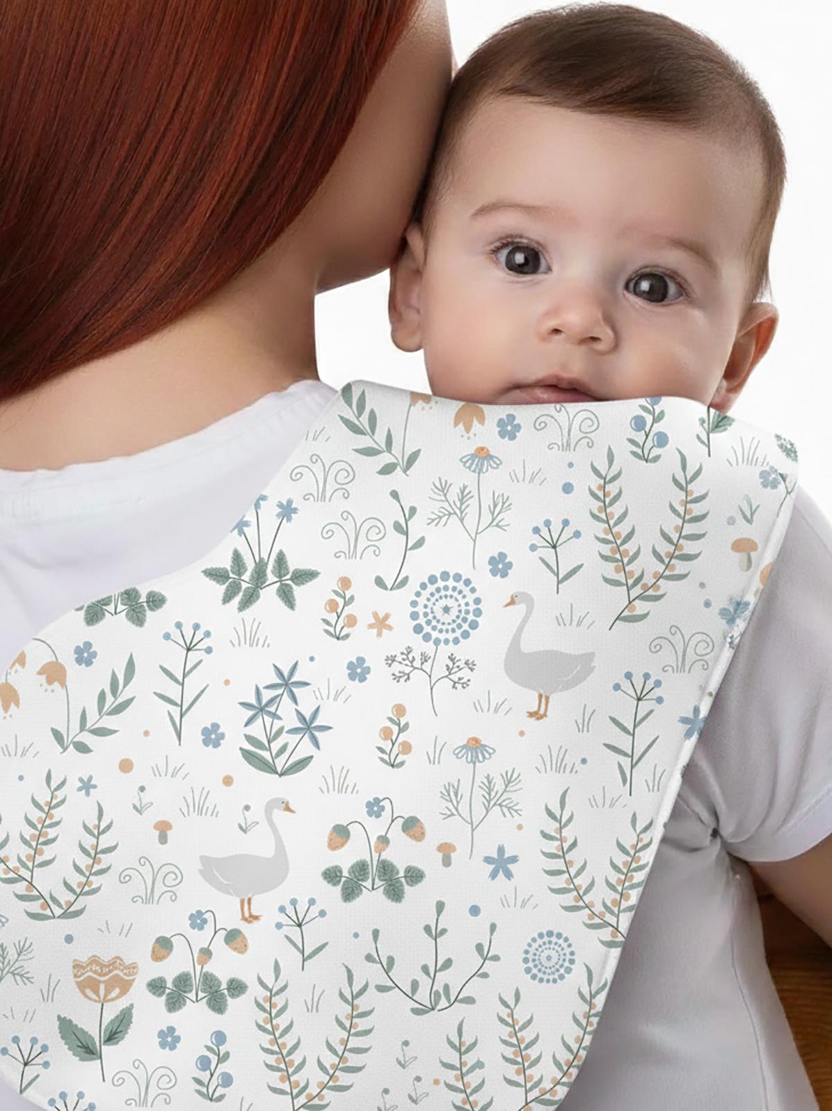 Safemom - Müslin Yeni Doğan Emzirme Seti - Swan - Yeşil