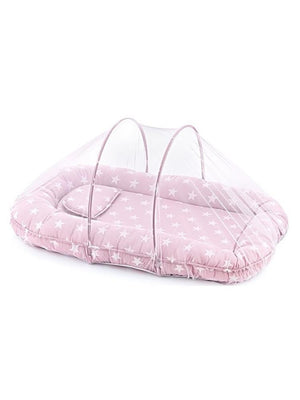 Babyjem Cibinlikli Uyku Pedi Kare - Pembe