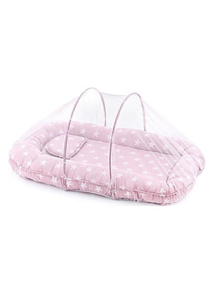 Babyjem Cibinlikli Uyku Pedi Kare - Pembe