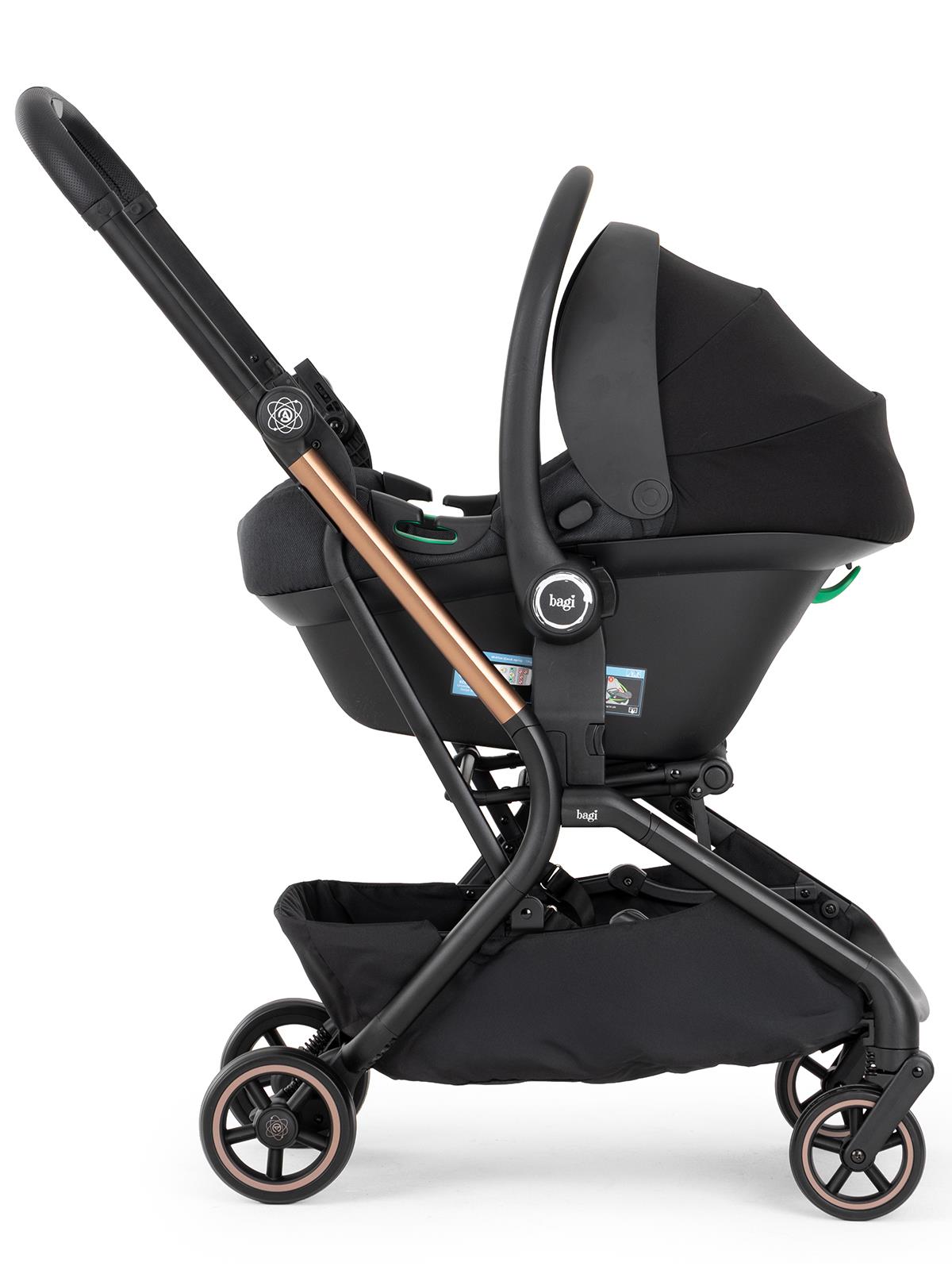 Bagi Atom Tek Yönlü  Bebek Arabası - Siyah