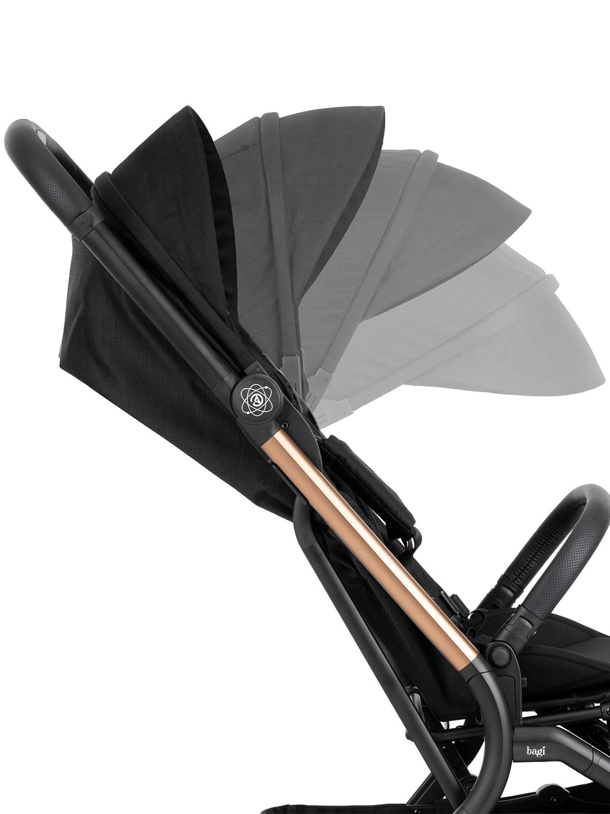 Bagi Atom Tek Yönlü  Bebek Arabası - Siyah