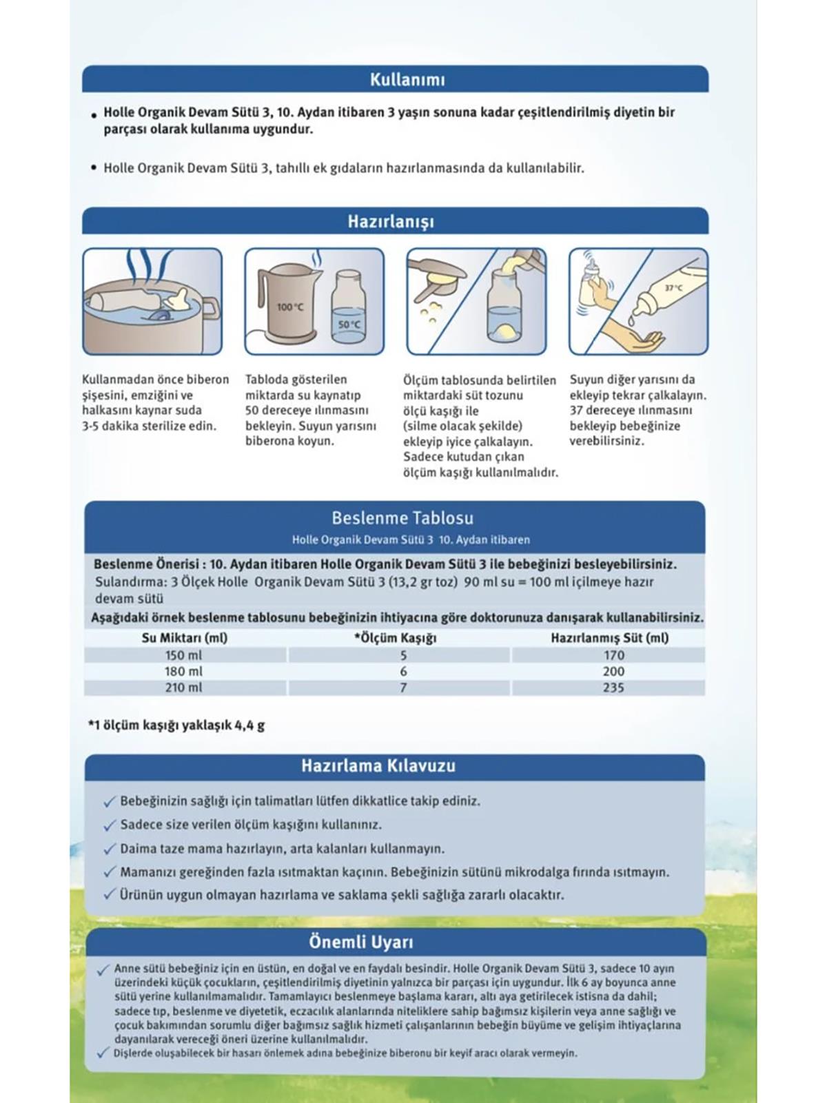 Holle Organik 3 Devam Sütü 600 Gr