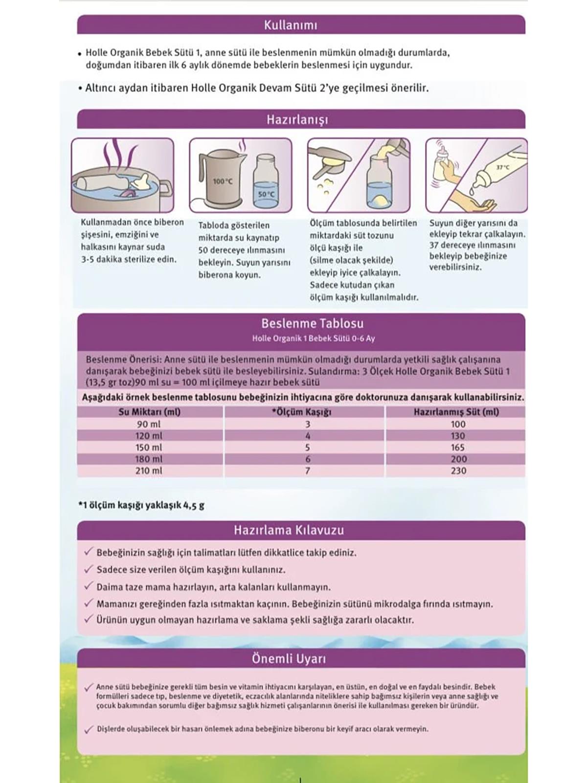 Holle Organik 1 Bebek Sütü 400 Gr