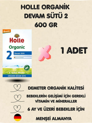 Holle Organik 2 Devam Sütü 600 Gr