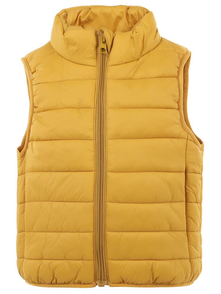 Boys Ray Desenli Parlak 2-5 Yaş Yelek - Hardal