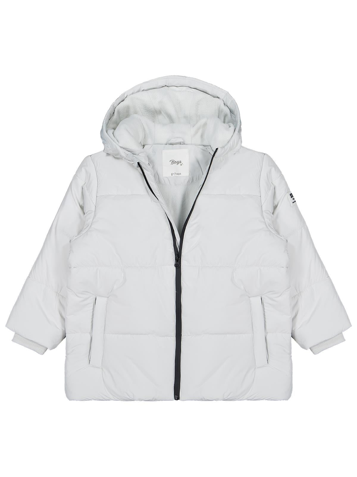 Civil Boys Kapşonlu Şişme 10-13 Yaş Mont - Gri