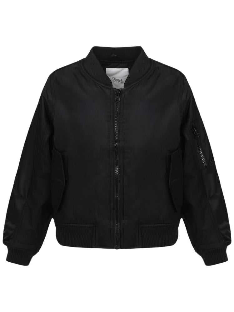 Civil Boys Kolu Cepli 10-13 Yaş Mont - Siyah