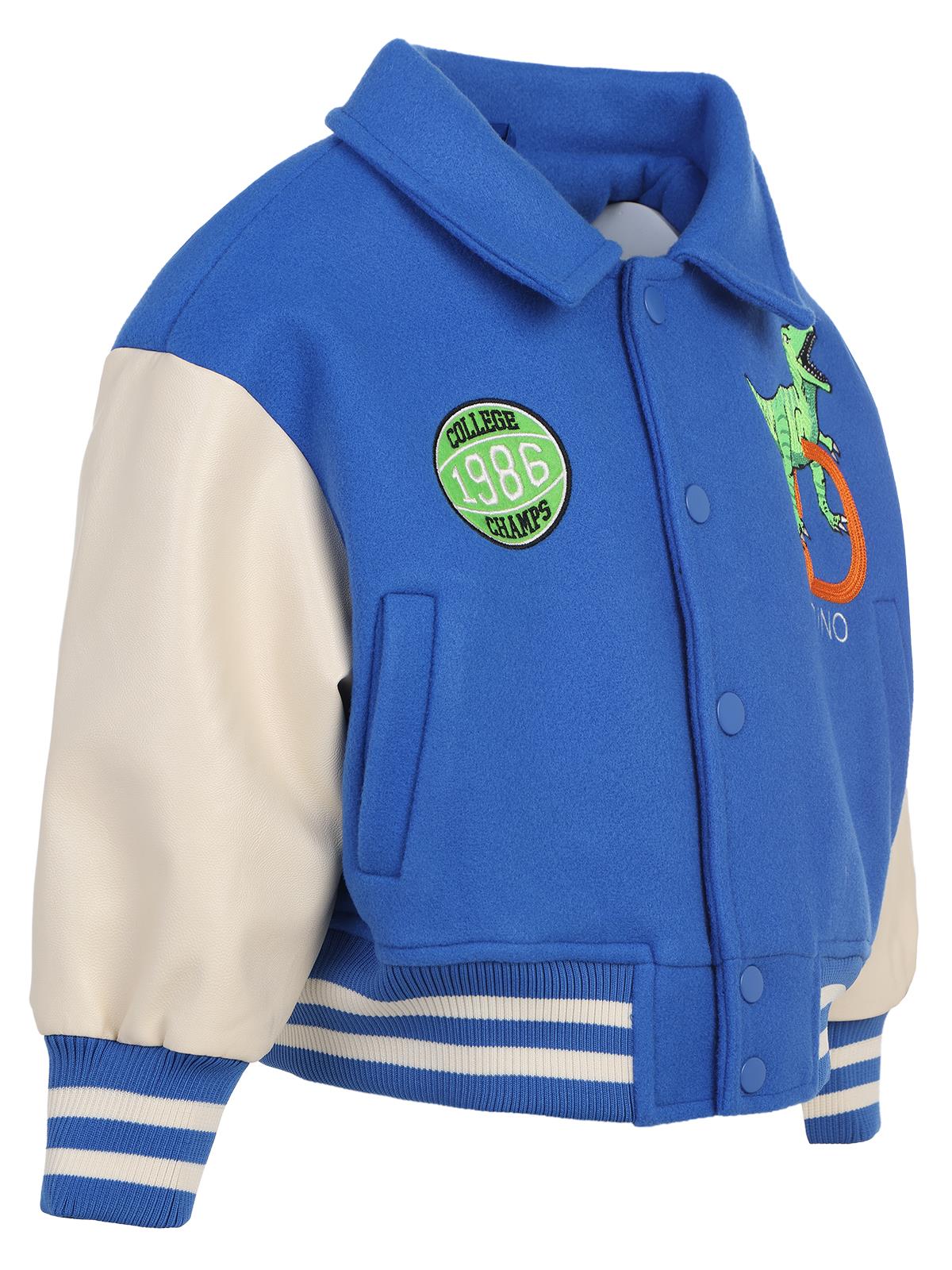 Civil Boys 1986 Dinozor Armalı 2-5 Yaş Ceket - Mavi
