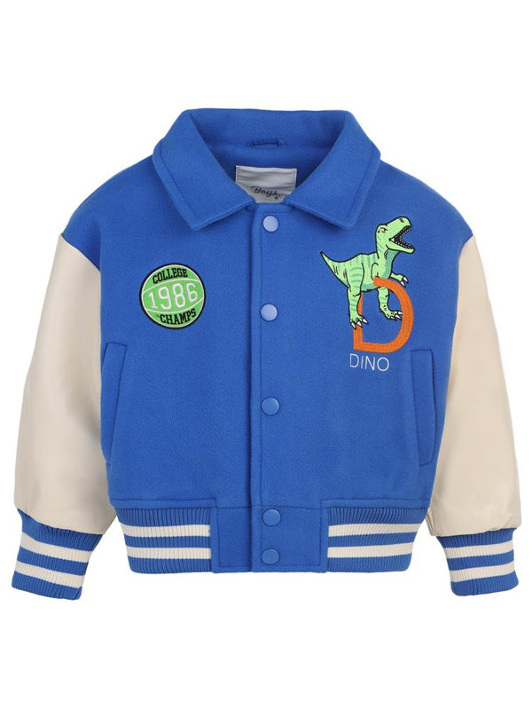 Civil Boys 1986 Dinozor Armalı 2-5 Yaş Ceket - Mavi