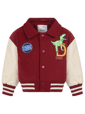 Civil Boys 1986 Dinozor Armalı 2-5 Yaş Ceket - Bordo