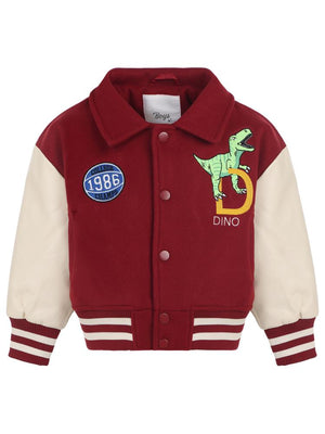 Civil Boys 1986 Dinozor Armalı 2-5 Yaş Ceket - Bordo