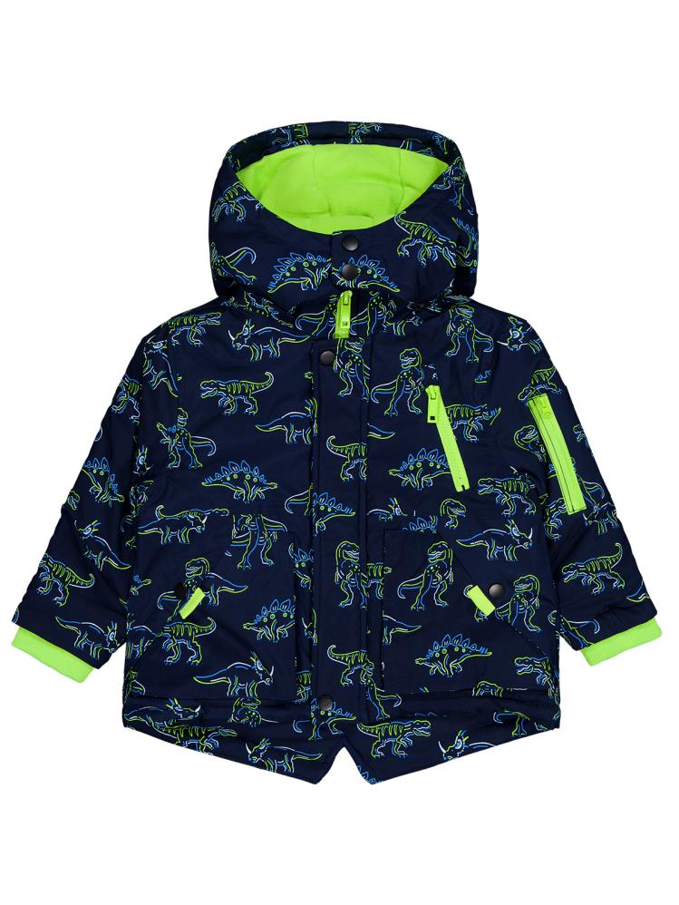 Civil Boys Dinozor Baskılı 2-5 Yaş Mont - Lacivert