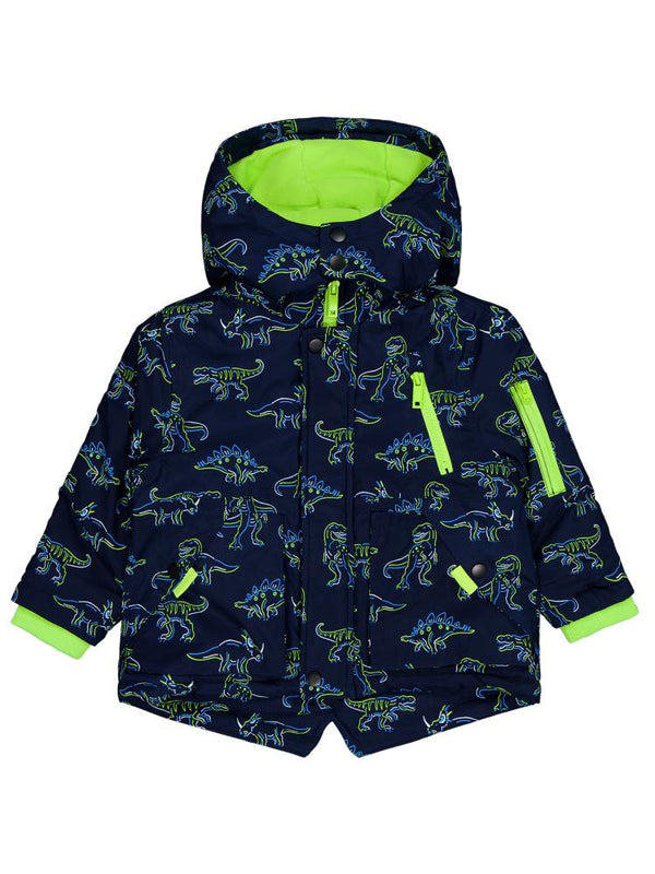 Civil Boys Dinozor Baskılı 2-5 Yaş Mont - Lacivert