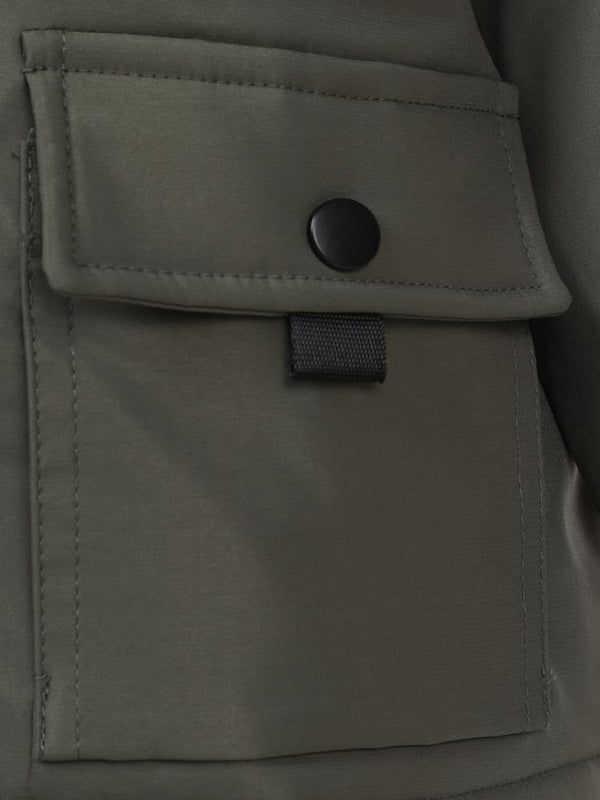 Civil Boys Kapşonu Kürklü 2-5 Yaş Mont - Haki