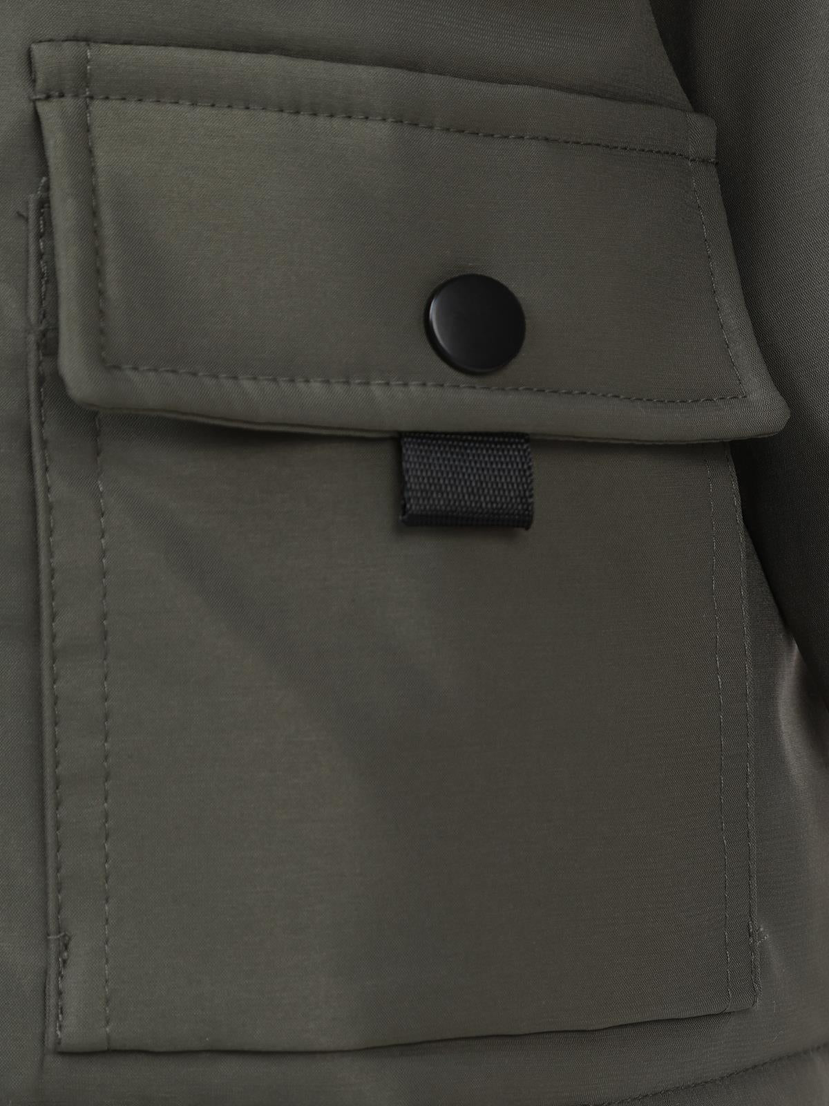 Civil Boys Kapşonu Kürklü 2-5 Yaş Mont - Haki