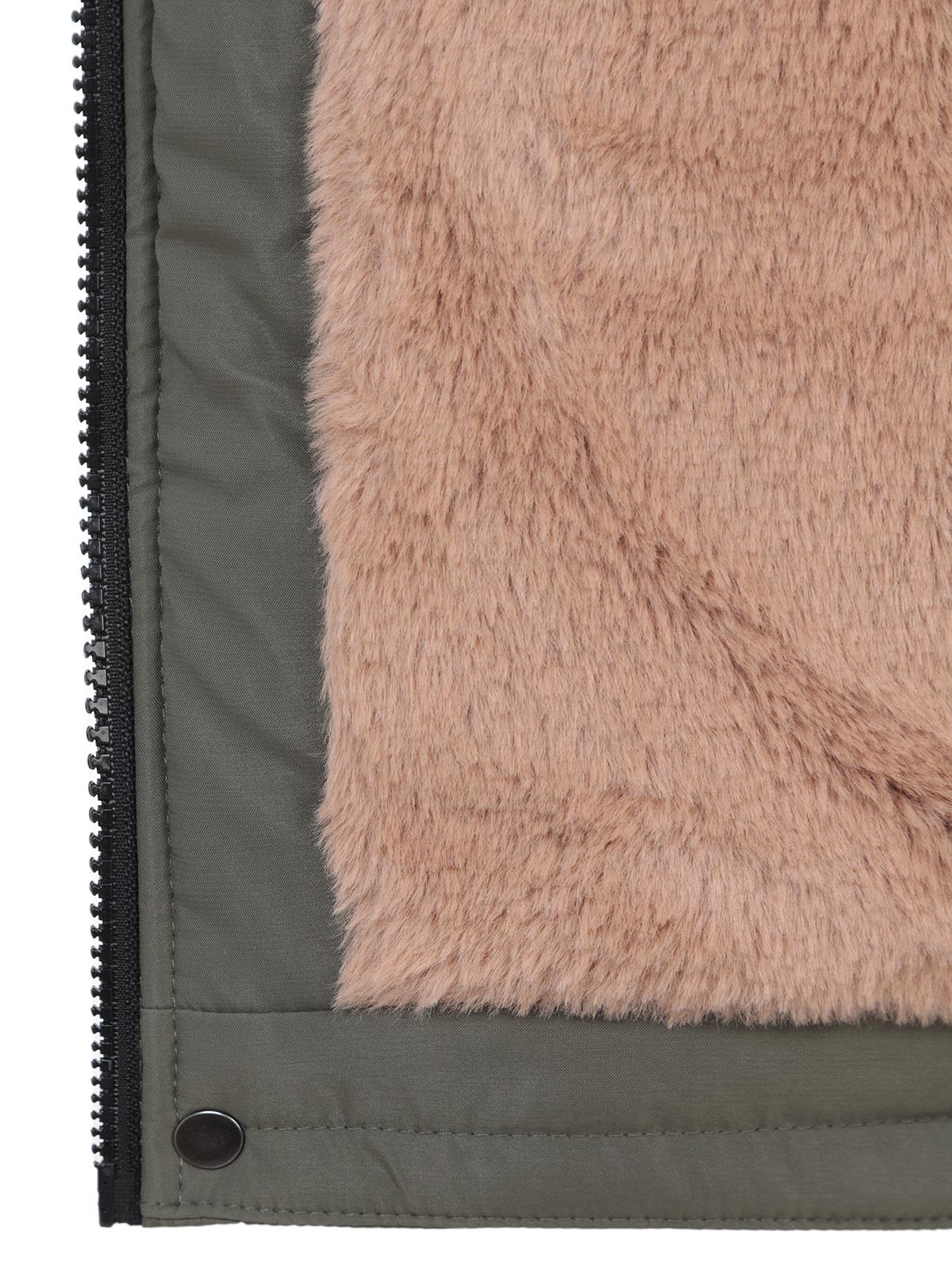 Civil Boys Kapşonu Kürklü 2-5 Yaş Mont - Haki