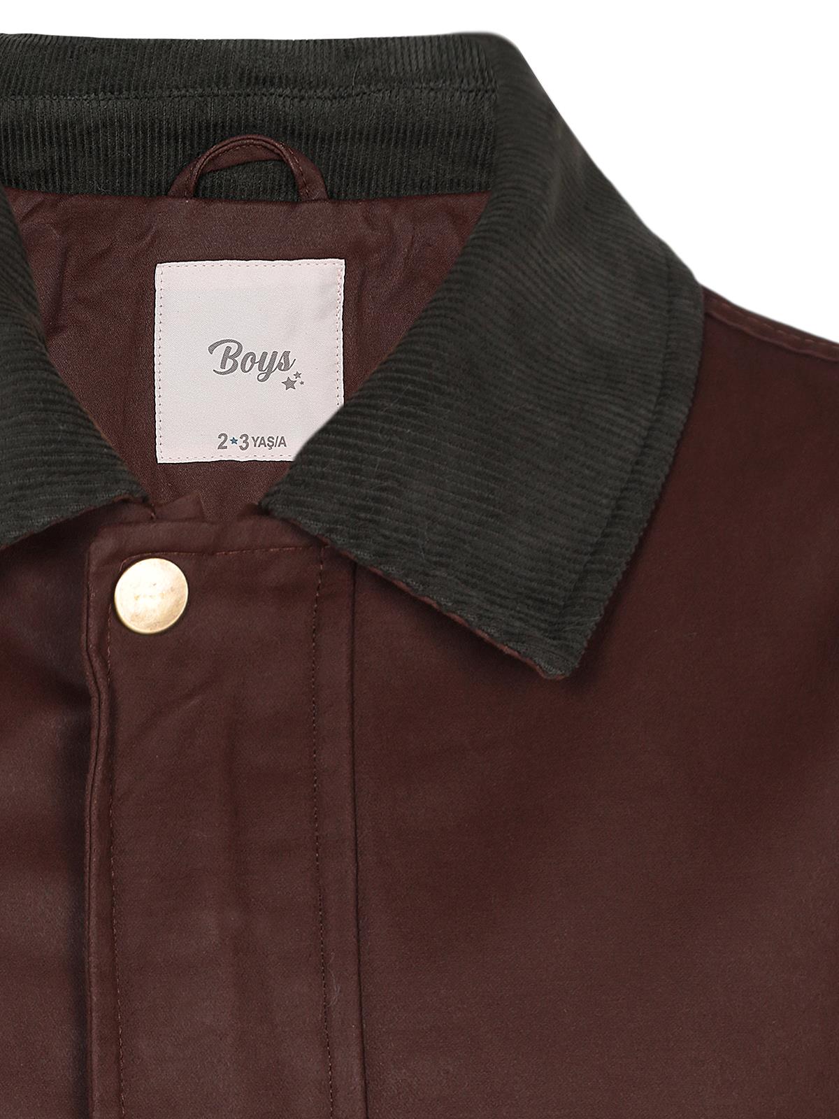 Civil Boys Gömlek Yakalı 2-5 Yaş Mont - Kahverengi