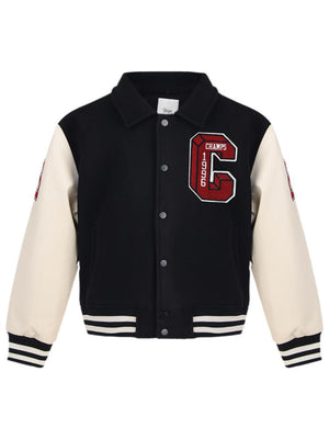 Dinozor Armalı 10-13 Yaş Ceket - Siyah