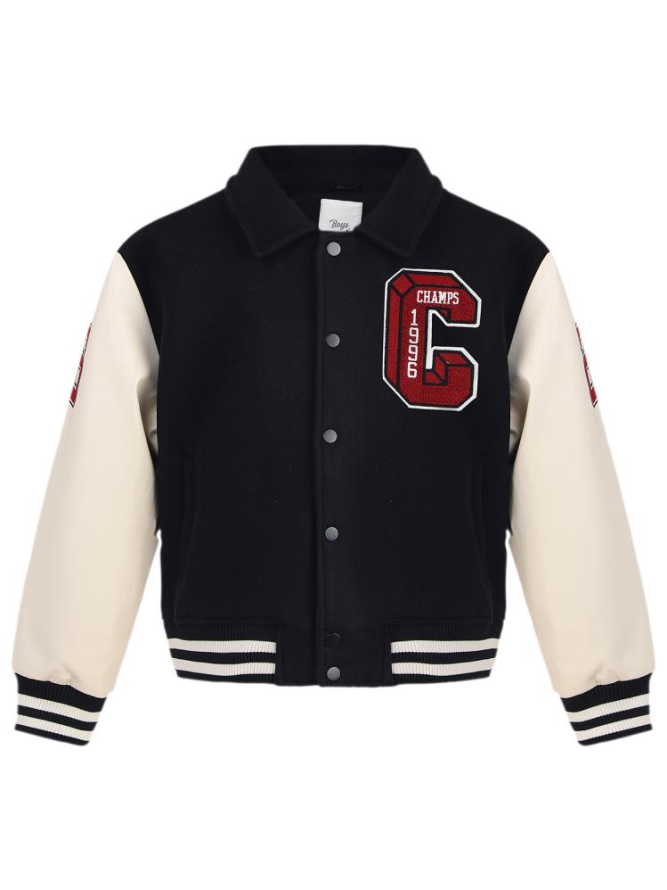 Dinozor Armalı 10-13 Yaş Ceket - Siyah